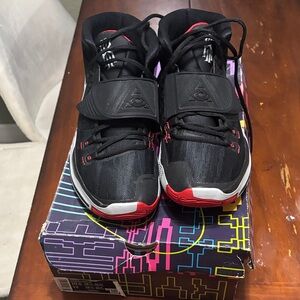 Nike Kyrie 6 Black and University Red Sneakers